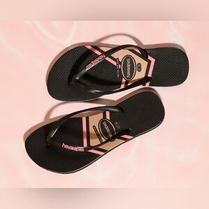 Havaianas Slim Print Zig Zag Thongs-Size: 9C (2-3yrs) NWT
